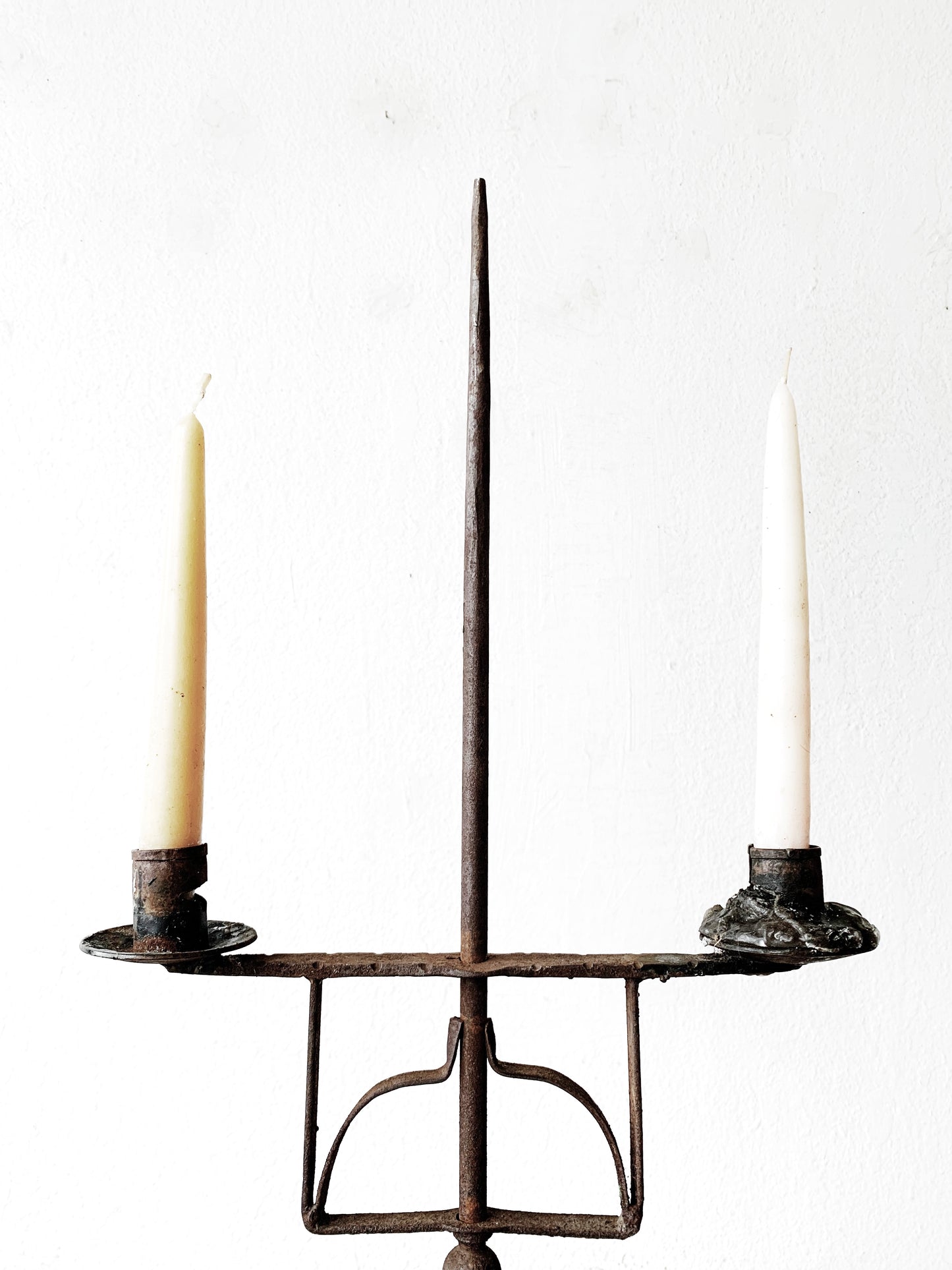 Antique Iron Candelabra