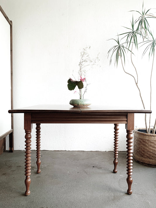 Antique Convertible Wood Dining Table