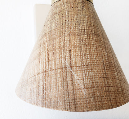 Vintage Mid Century Fiberglass Sconce Light