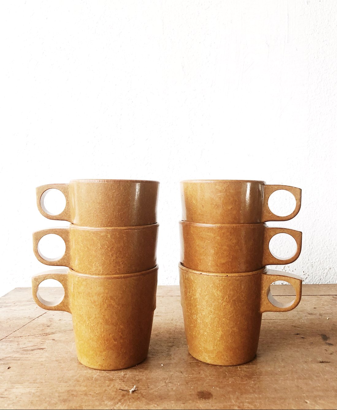 Vintage Army Issue Stacking Camp Mugs