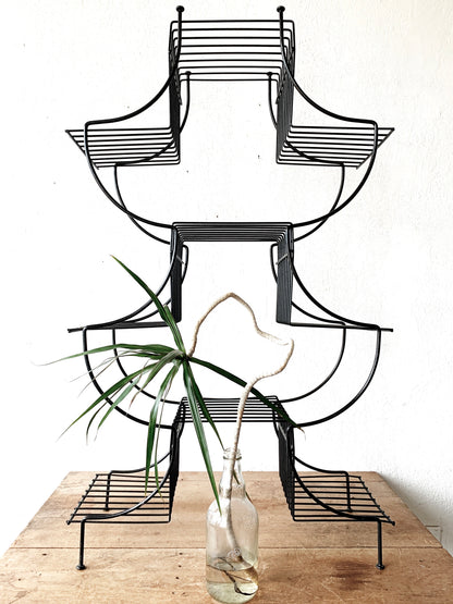 Mid Century Tiered Plant Stand