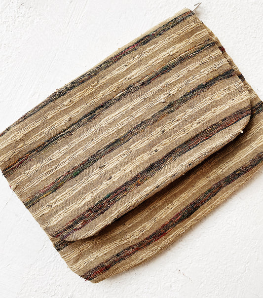 Vintage Woven Envelope Clutch