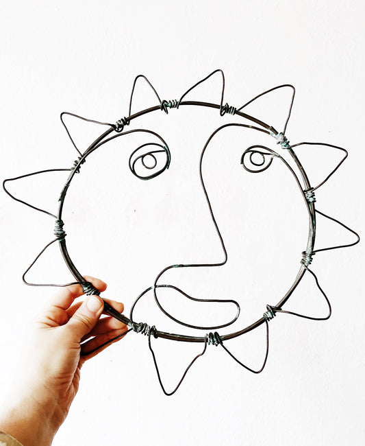 Copper Sun Sculpture