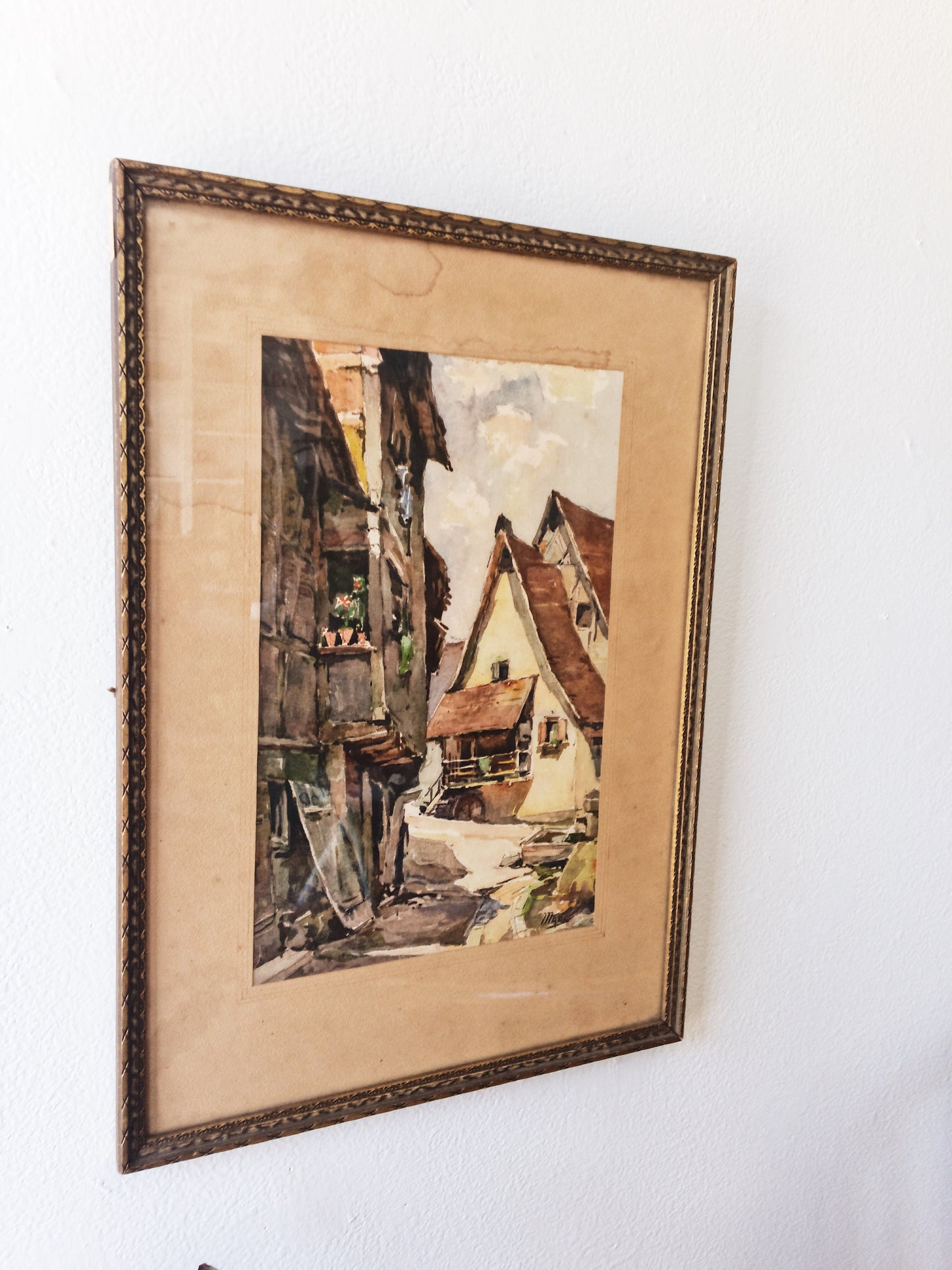 Antique Watercolor Painting