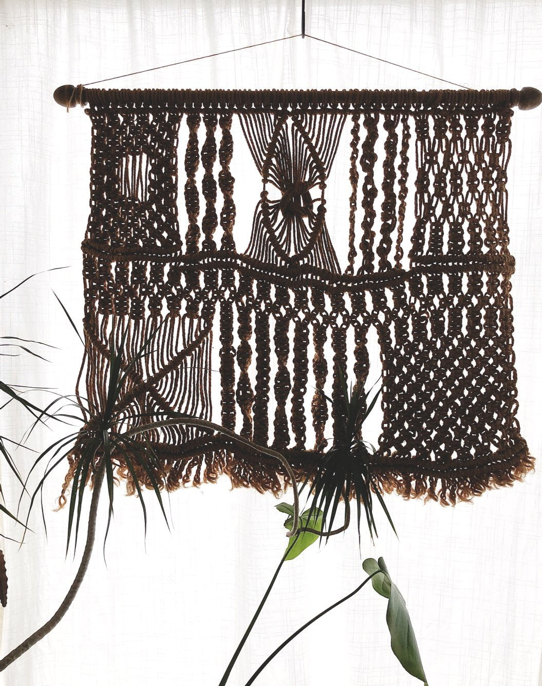 Vintage Macrame Curtain