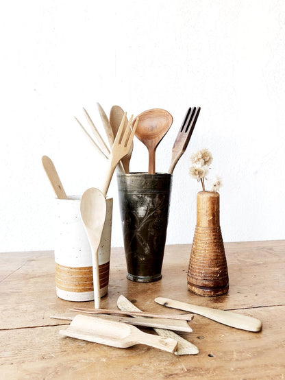 Collection of Vintage Wooden Utensils