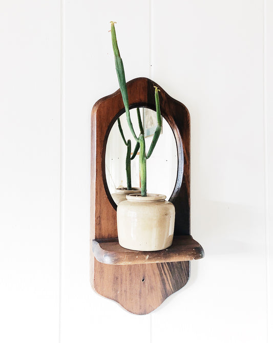 Vintage Mirrored Shelf