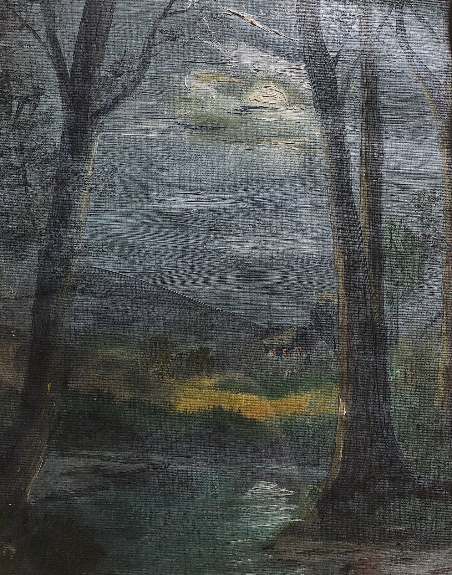 Vintage 1935 Landscape Painting