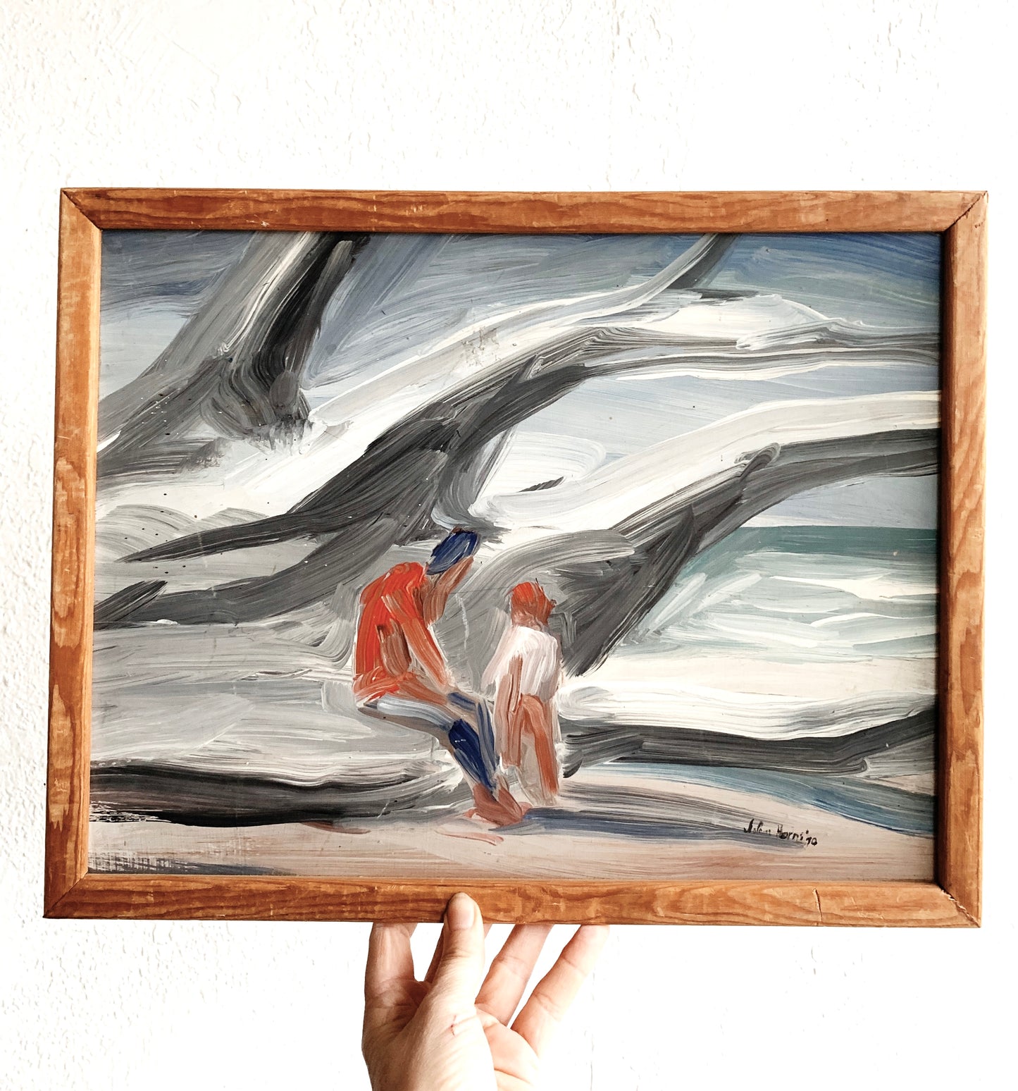 Original Framed Vintage Painting