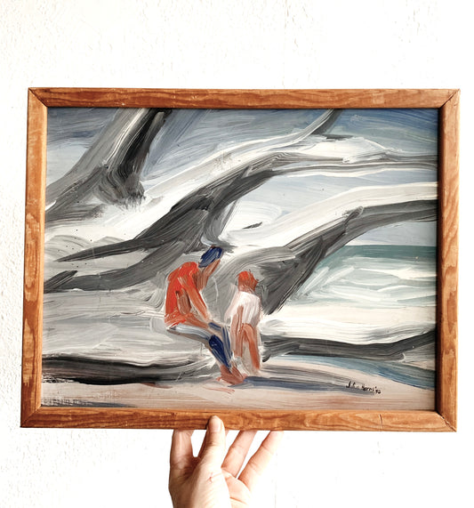 Original Framed Vintage Painting