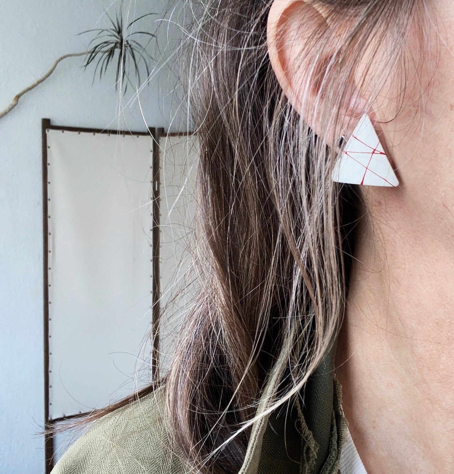 Vintage Triangle Earrings