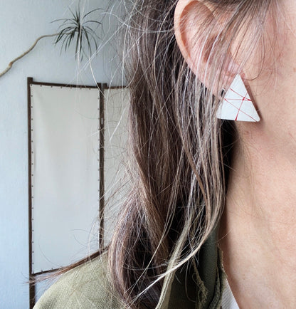 Vintage Triangle Earrings