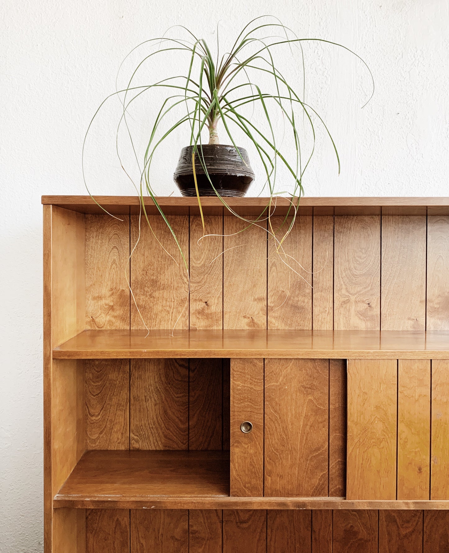 Vintage Wood Console Shelf / Bar