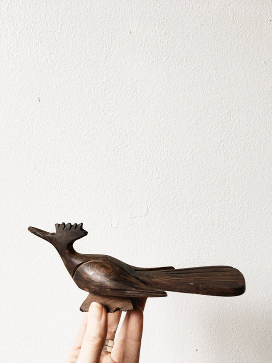 Carved Wood Roadrunner