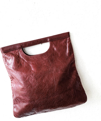 Vintage Nordstrom Burgundy Leather Tote