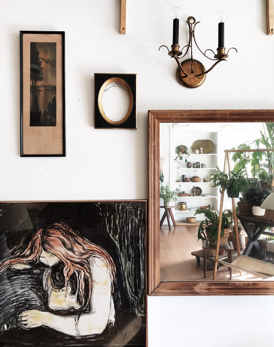 RESERVED black and gold frame