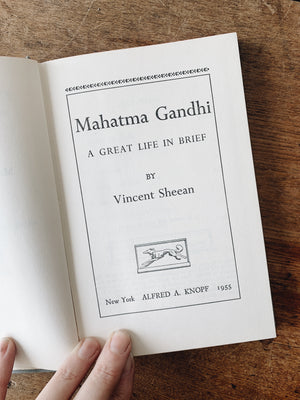Mahatma Gandhi Vintage Book