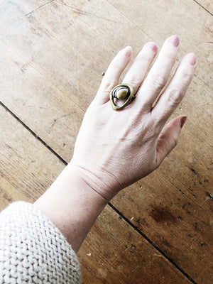 Vintage Handmade Modernist Ring