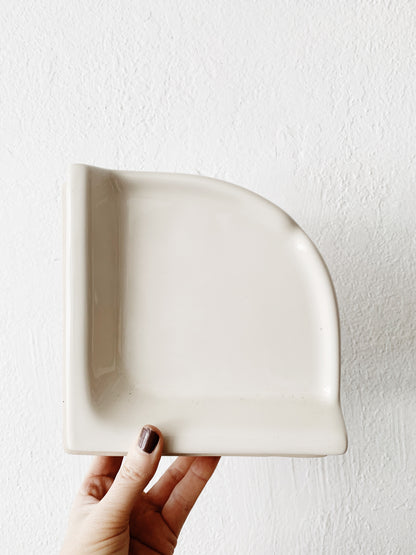 White Ceramic Book End