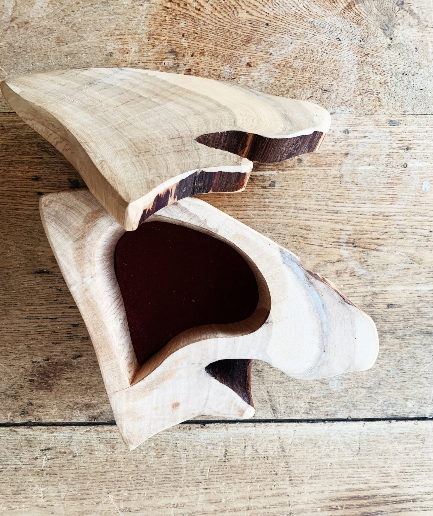 Handmade Live Edge Wood Box