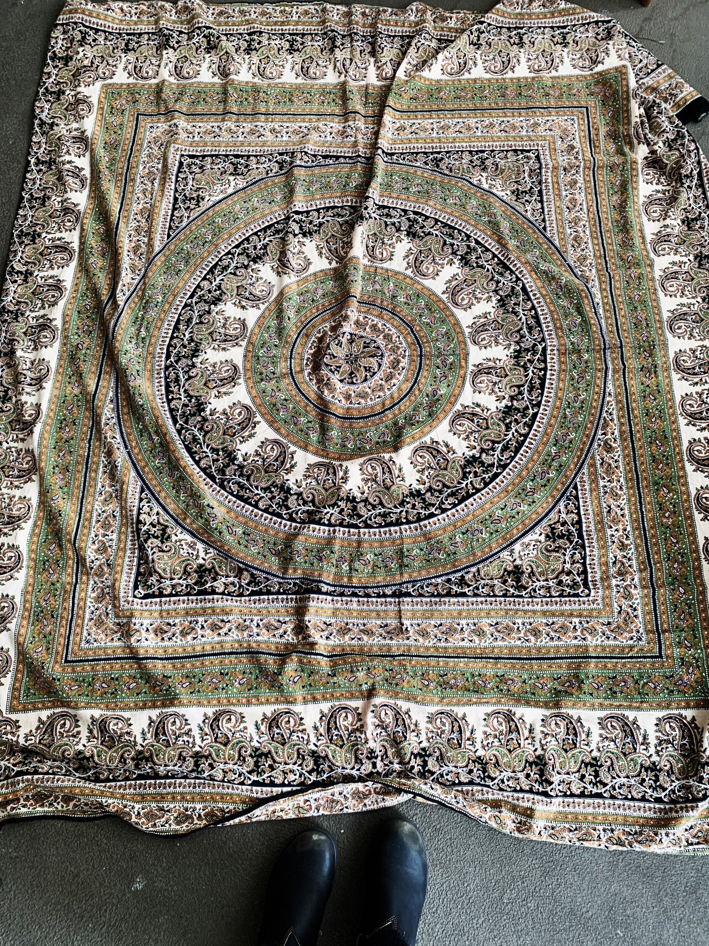 Vintage Cotton Mandala Tapestry
