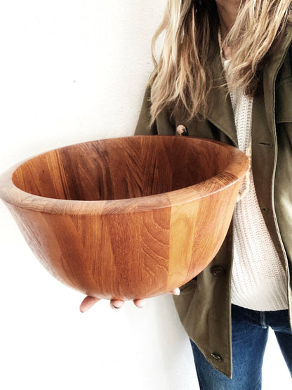 Dansk Mid  Century XL Wood Bowl