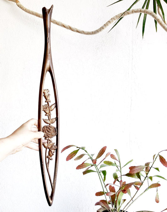 Mid Century Iron Floral Art
