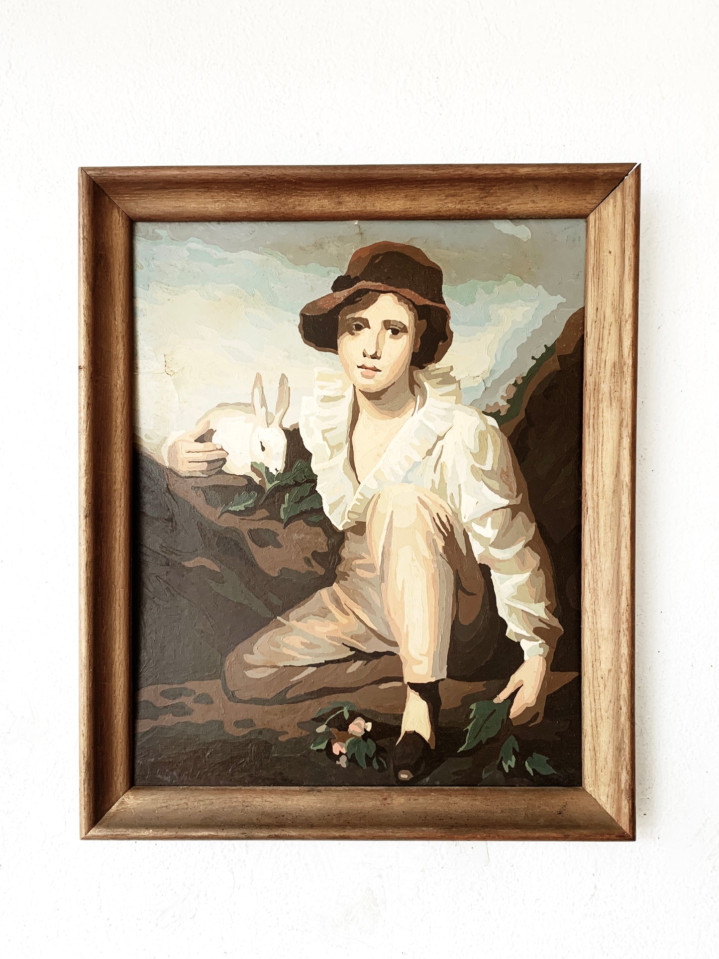 Large Vintage Framed PBN