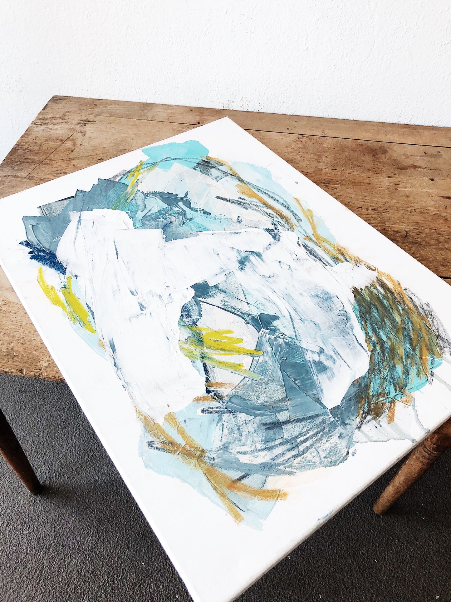 RESERVED JEAN Original Abstract Painting on Canvas