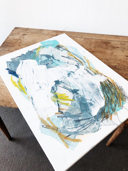 RESERVED JEAN Original Abstract Painting on Canvas