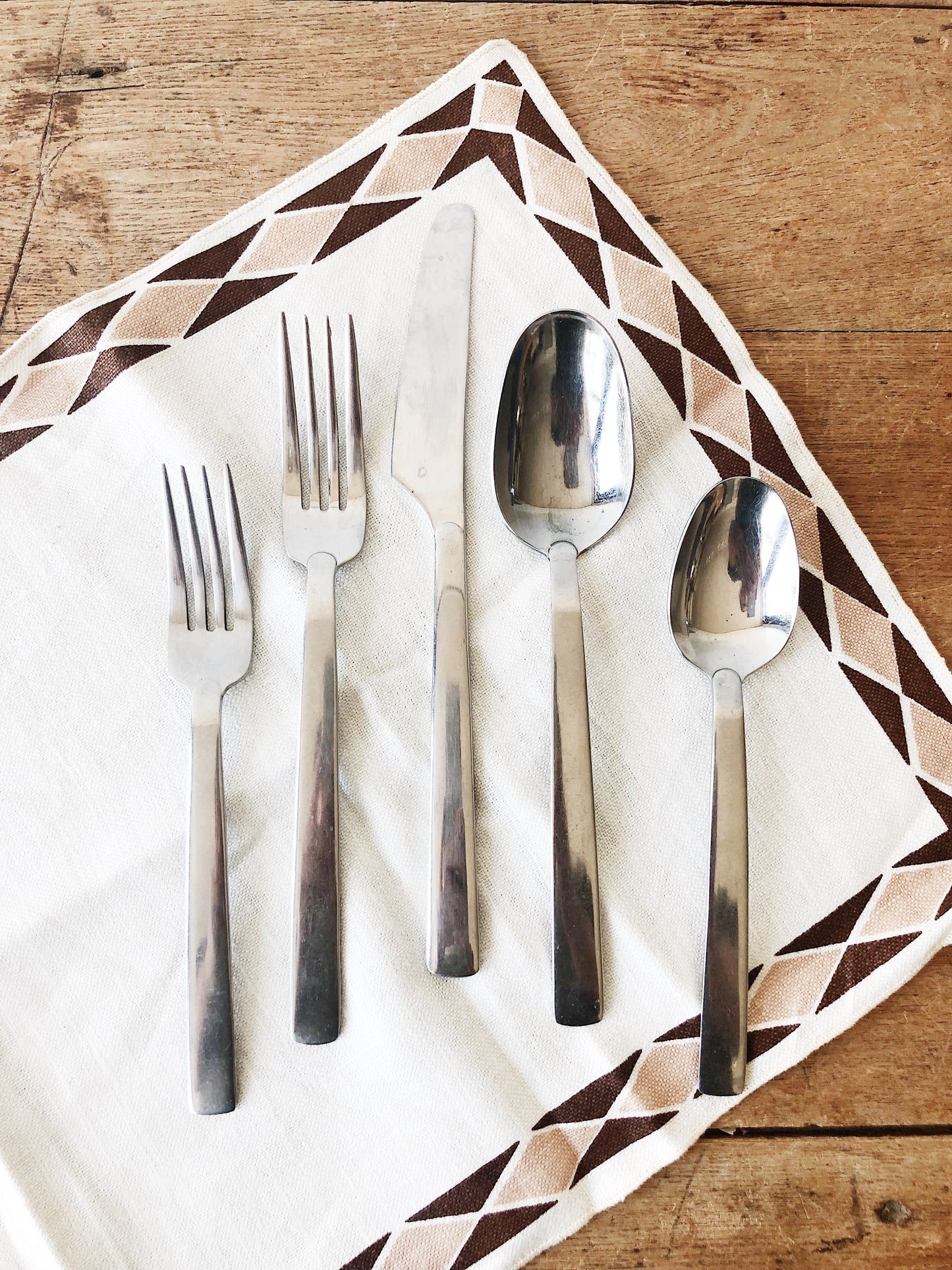 Vintage Dansk Stainless Silverware Set for Four
