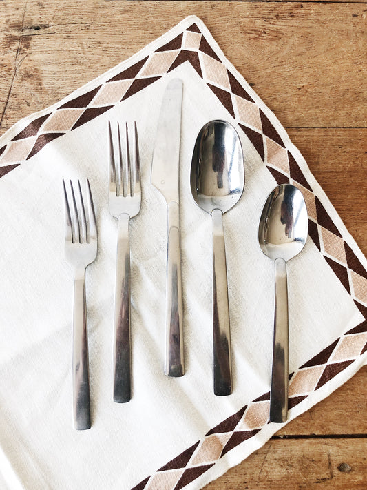 Vintage Dansk Stainless Silverware Set for Four