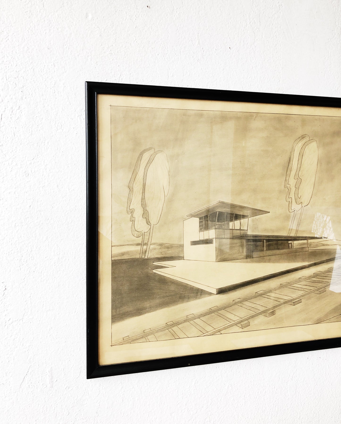 Vintage Original Mid Century Drawing