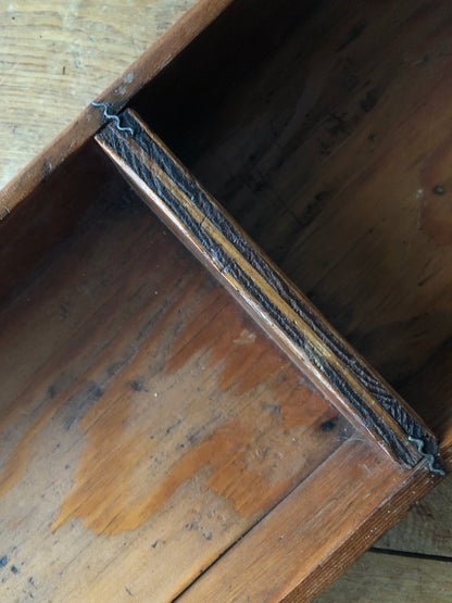 Antique Wooden Divided Shelf