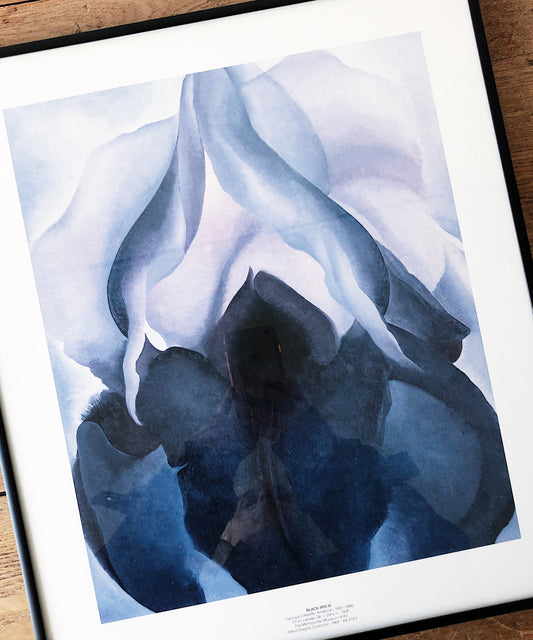 Vintage O’Keeffe Black Iris Print