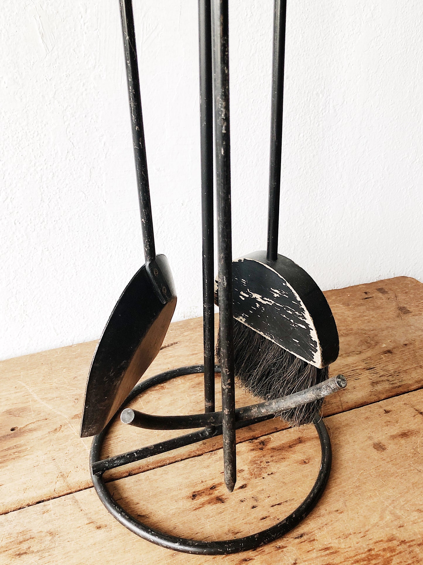 Mid Century Brutalist Fireplace Tool Set