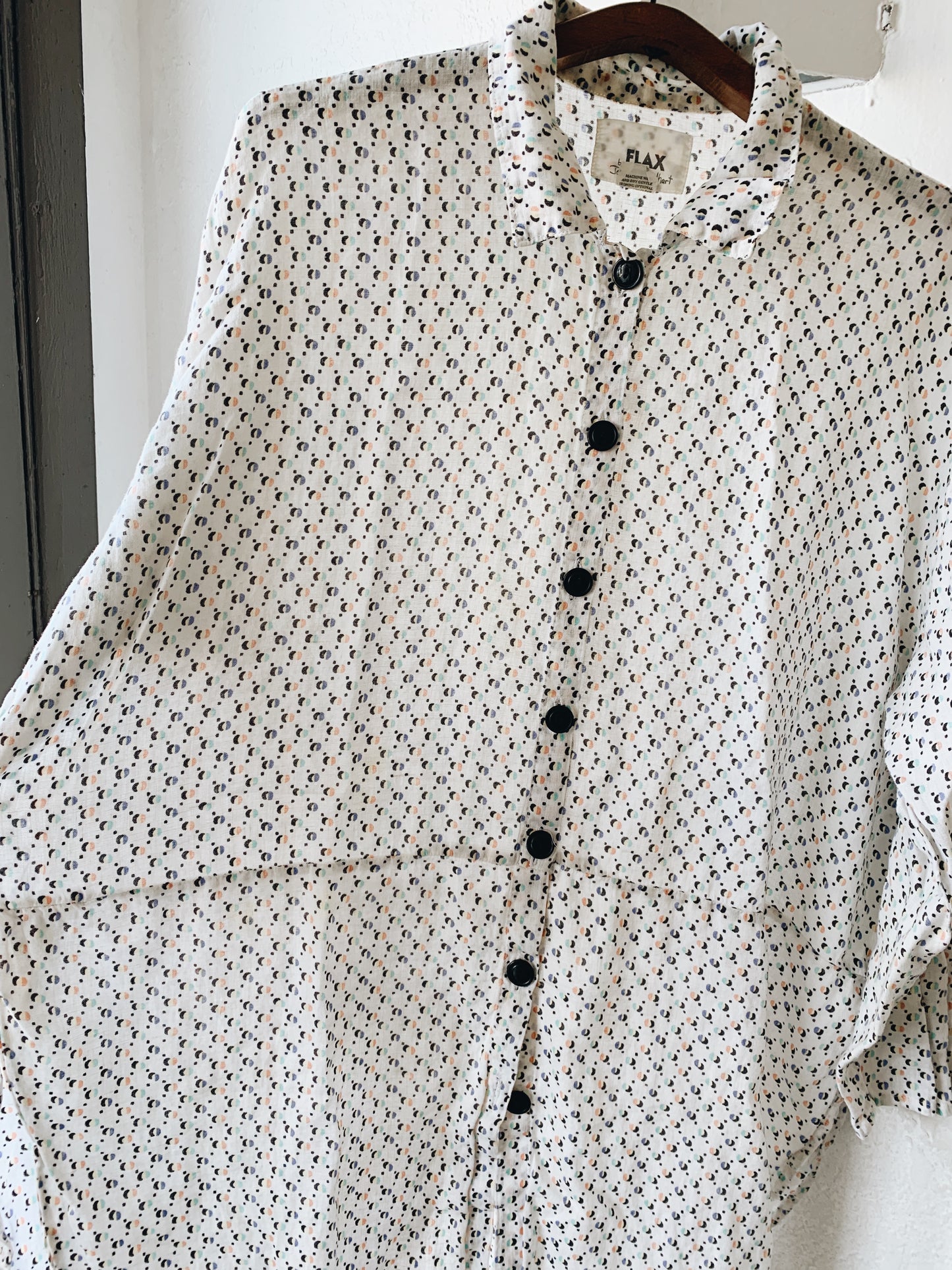 FLAX Long Linen Button Up