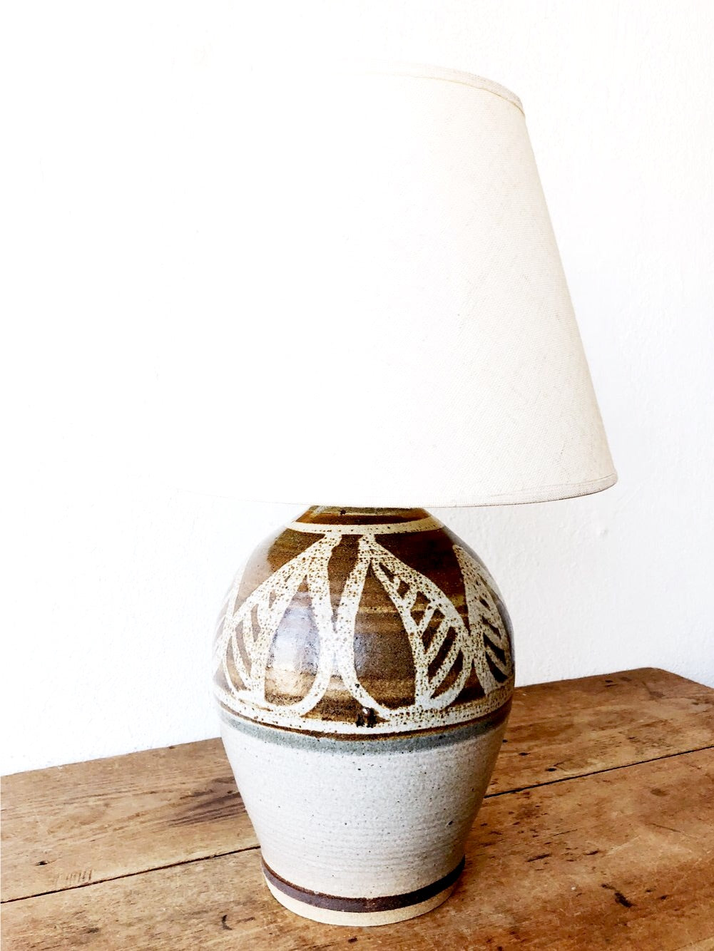 Vintage Stoneware Lamp