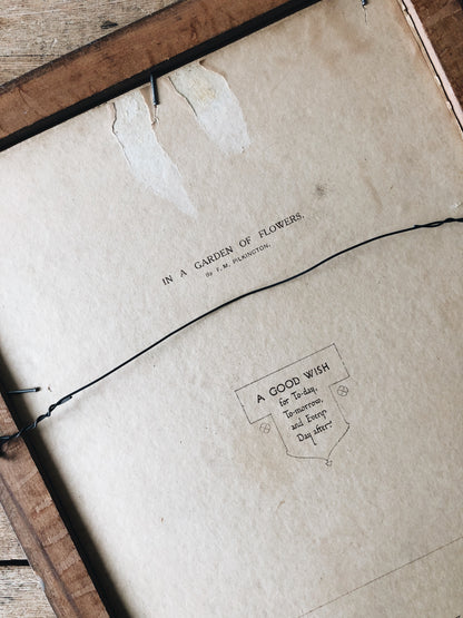 1920s Embossed Floral Print