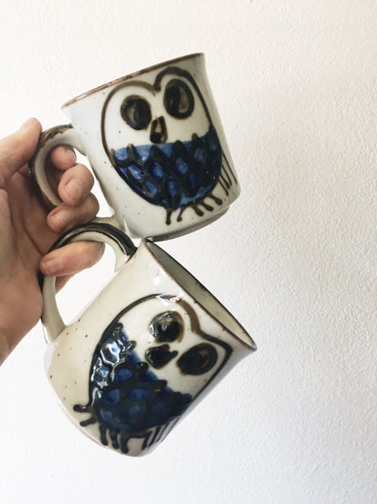 Vintage Japanese Owl Mugs