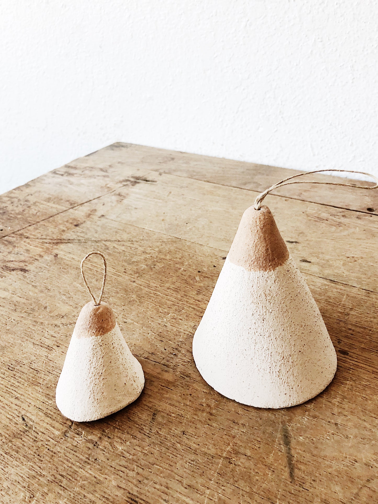 Pair Handmade Ceramic Bells