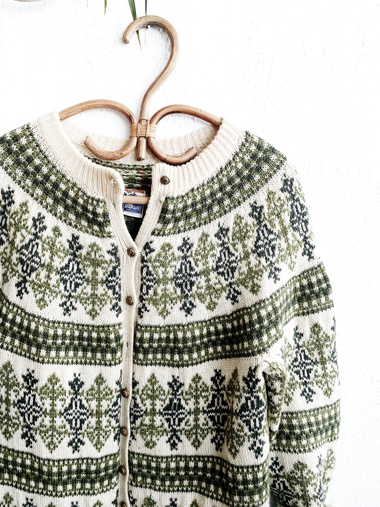 Vintage Wool Hand Knit Cardigan Denmark