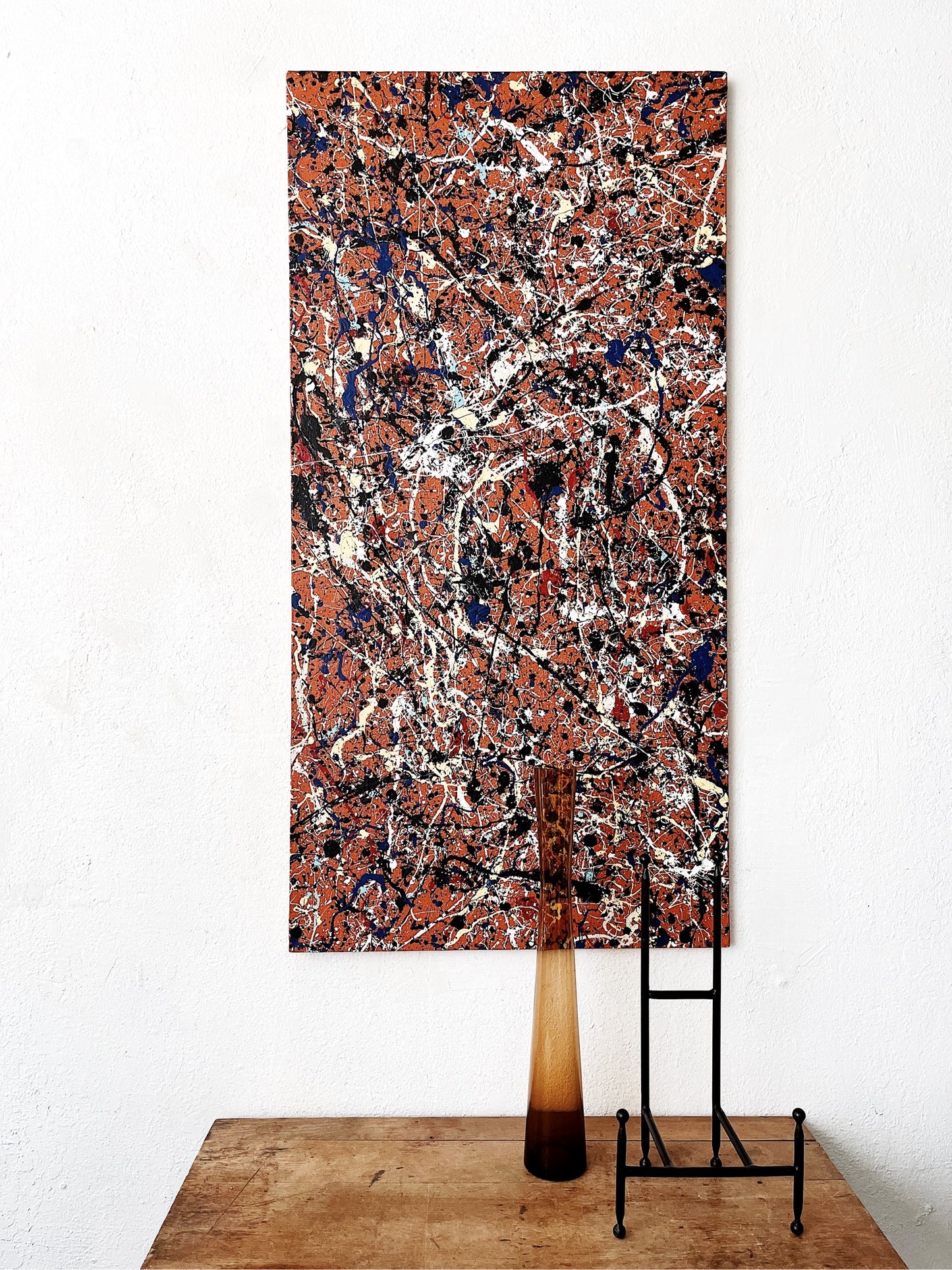 Vintage Pollock Style Abstract Painting