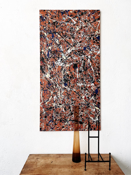 Vintage Pollock Style Abstract Painting