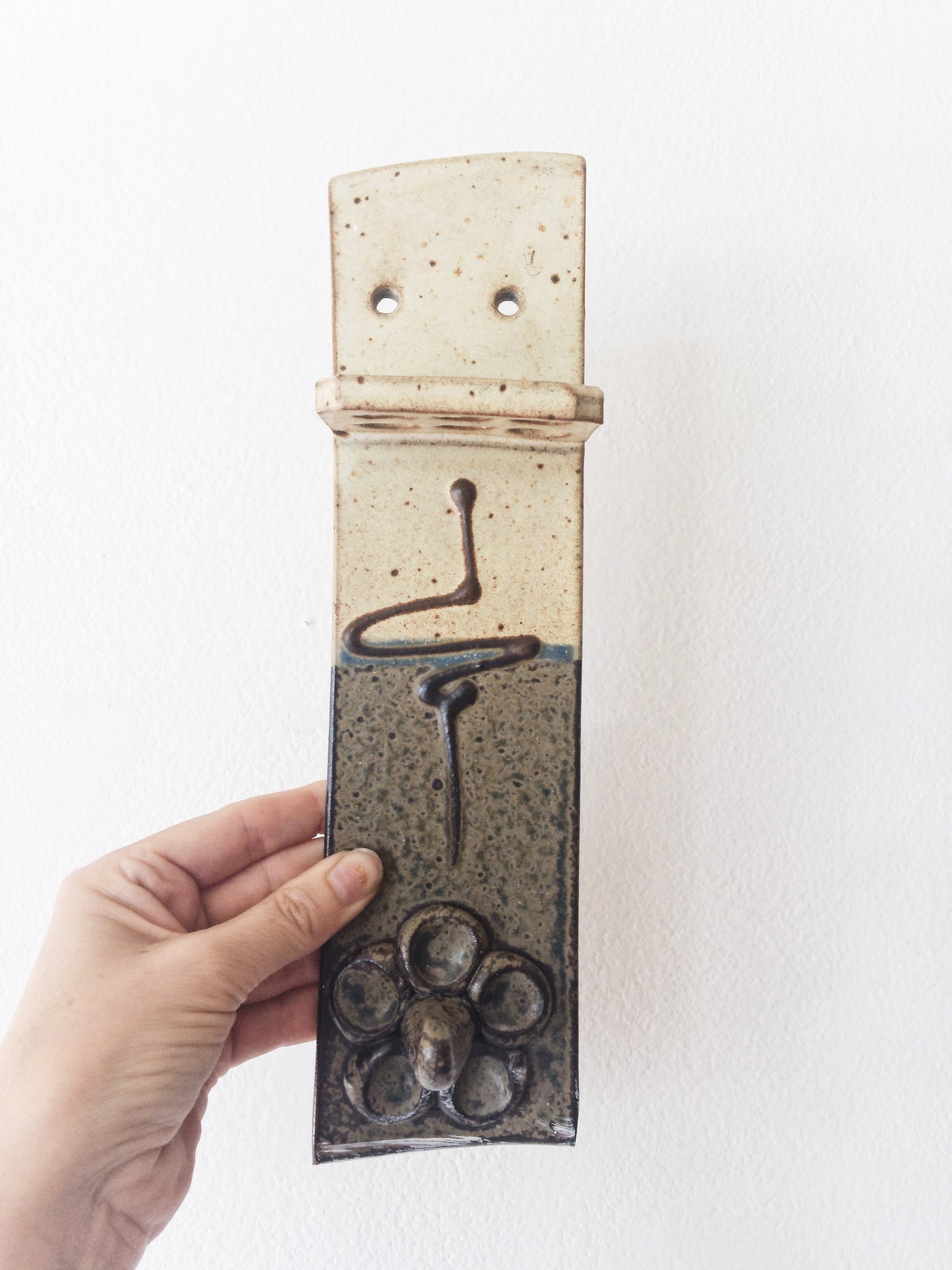 Vintage Ceramic Toothbrush/Towel Holder