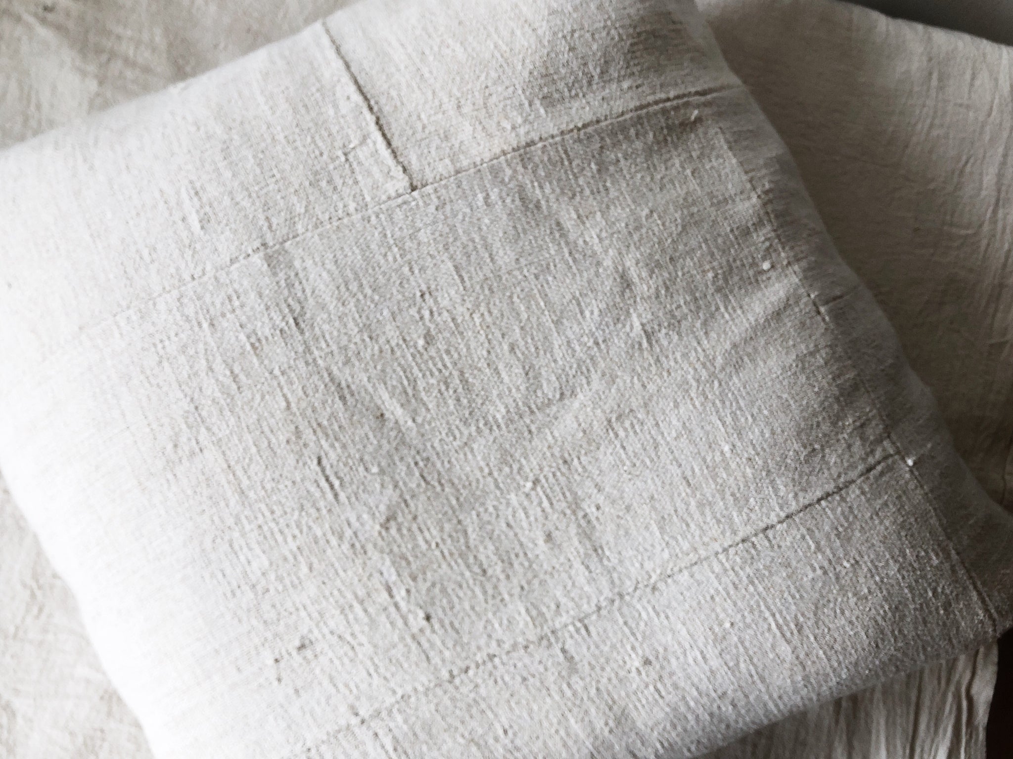 Handmade Patchwork Homespun Cotton Pillow