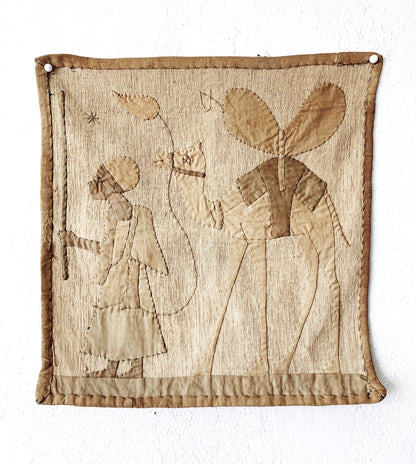 Vintage Art Deco Egyptian Revival Tapestry