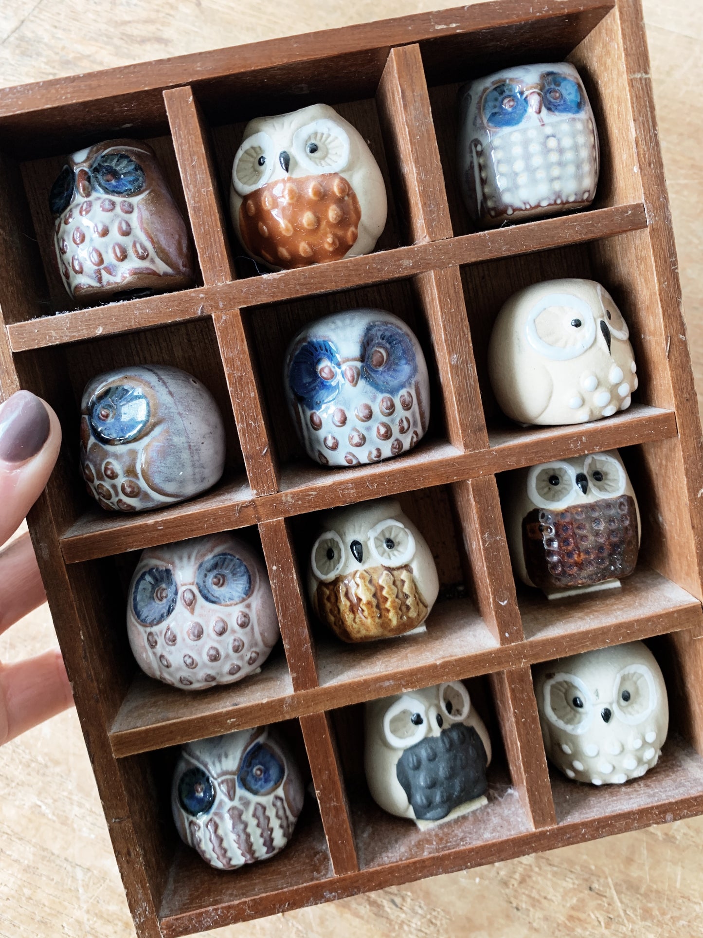 Vintage Ceramic Owls Japan