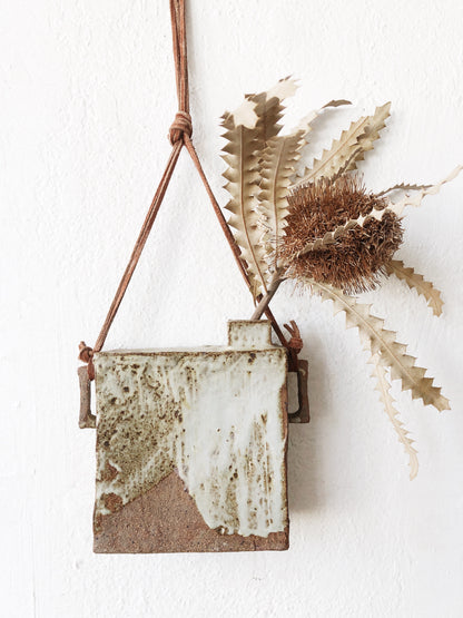 Hand Built Ceramic Hanging Vase