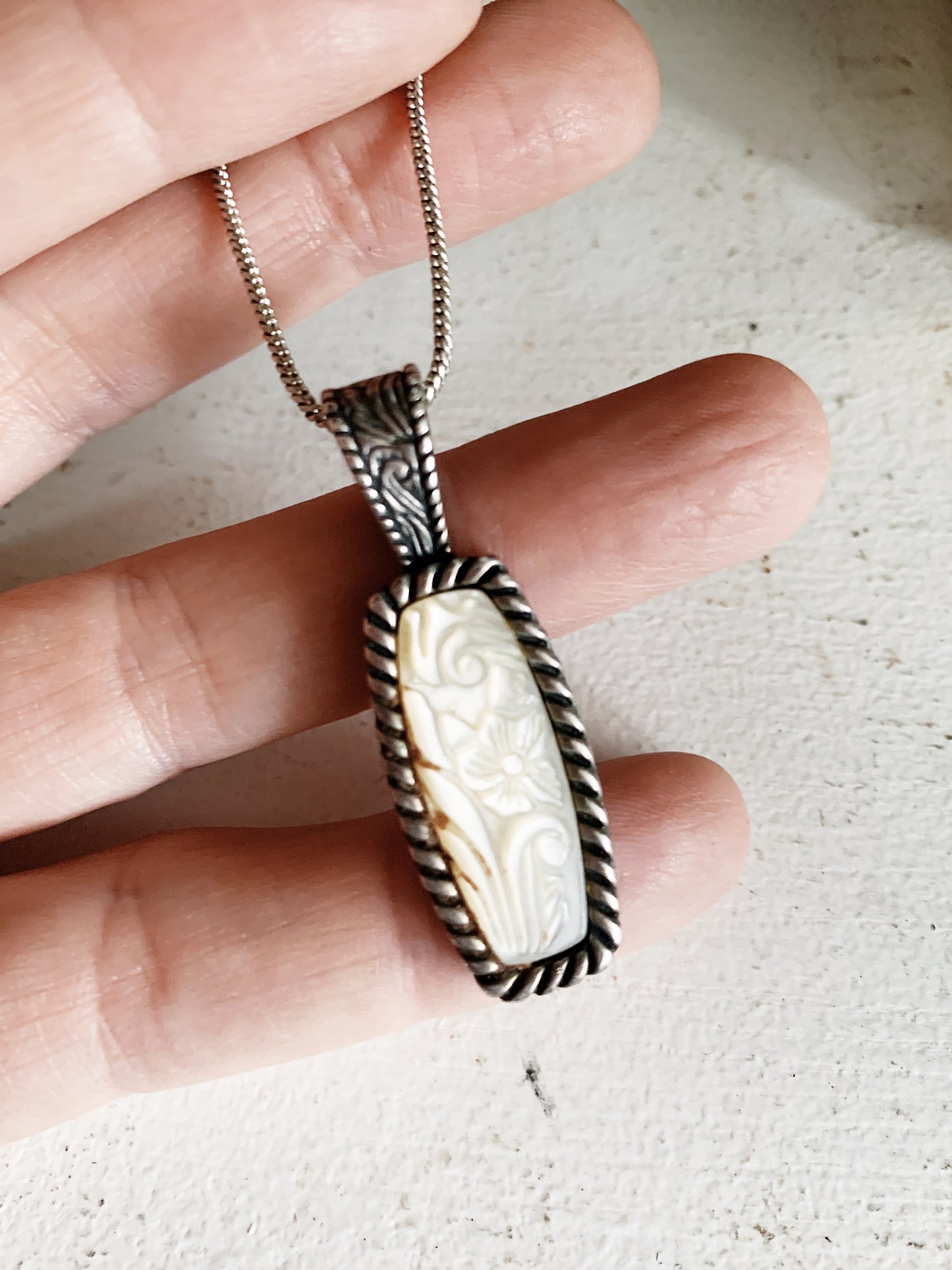 Vintage Sterling Silver with Mother of Pearl